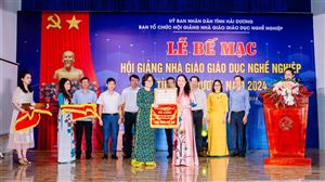 Trường Cao đẳng Dược Trung ương Hải Dương nhất toàn đoàn tại Hội giảng nhà giáo GDNN cấp tỉnh năm 2024