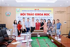 Hội thảo khoa học đề tài :“ Nghiên cứu phát triển sản phẩm hỗ trợ hạ đường huyết và tăng cường miễn dịch từ đông trùng hạ thảo (Cordyceps militaris) nuôi trồng tại Hải Dương”