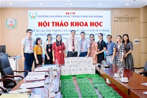 Hội thảo khoa học đề tài: “Nghiên cứu sản xuất cốm vi sinh từ hai chủng lợi khuẩn Bacillus subtilis và Bacillus clausii phân lập trên địa bàn tỉnh Hải Dương” năm 2024